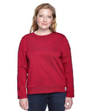 Dialysis Shirt for Women – Adaptive Arm Port Access Top for Chemotherapy, Infusions & Medical Treatments | Makes the Best Dialysis Patient Gift – Ruby Red