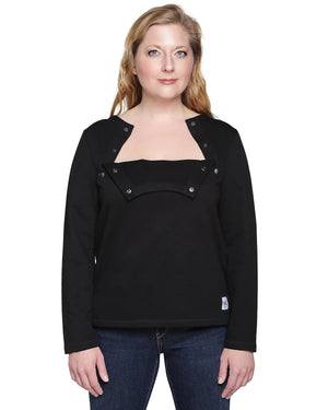 Women's Chemo Shirt, Chemotherapy wear, easy access clothing, chest port accessible, patient gift, cancer clothing, PICC Line Accesses, chest port access, Infusions, Post Surgery recovery, chemo shirt, chemo patient, chemotherapy wear.