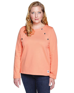 Adaptive Chemotherapy Shirt For Women With Chest Port Access – Coral | Thoughtful Chemo & Dialysis Patient Gift – Wear 2 Conquer