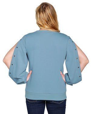 Women's Dialysis Shirt, Dialysis wear, easy access clothing, port accessible, patient gift, dialysis clothing, PICC Line Accesses, Mid or Upper Arm AV Fistula, easy arm port access, Infusions, Post Surgery recovery, hemowear, chemo patient, chemotherapy wear.