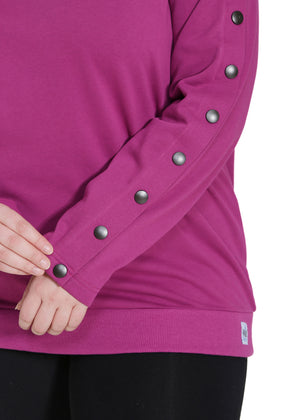 Plus Size arm port access dialysis shirt, perfect gift for dialysis patients sleeve detail