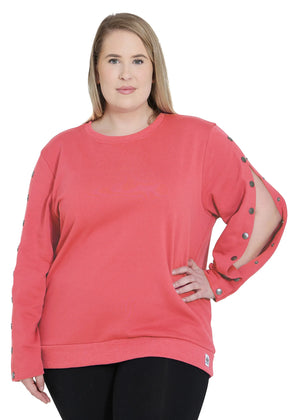 Plus Size Arm Port Access Women's Dialysis Shirt Best Gift for Dialysis Patients Peach