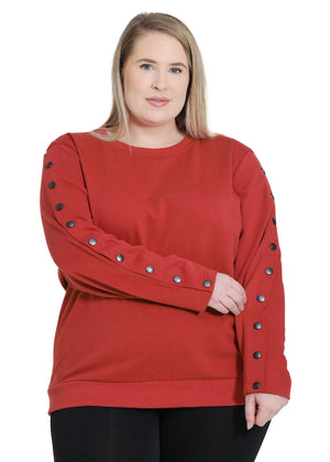 Plus Size Arm Port Access Women's Dialysis Shirt Best Gift for Dialysis Patients Burnt Orange