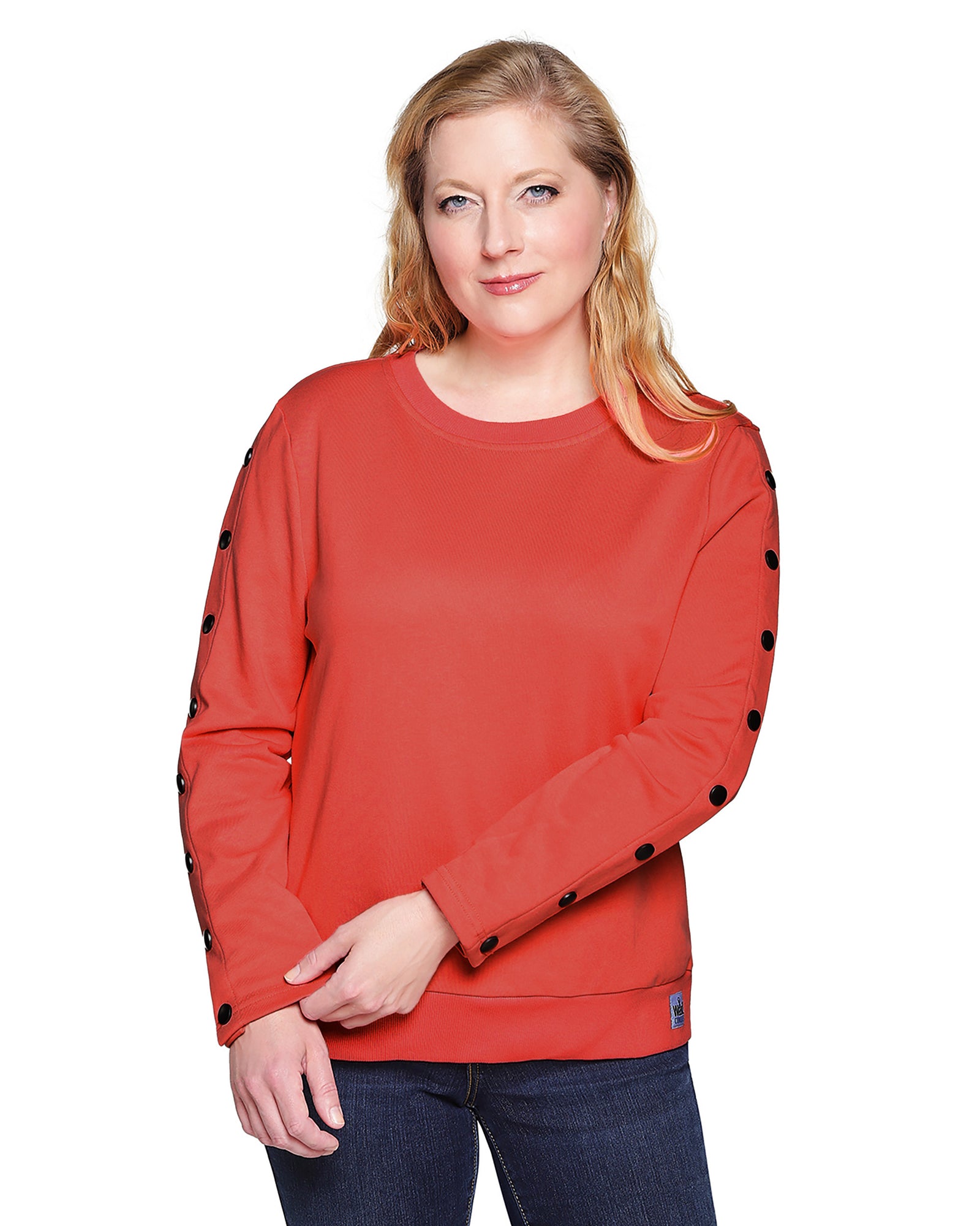 Dialysis Shirt for Women – Adaptive Arm Port Access Top for Chemotherapy, Infusions & Medical Treatments | Makes the Best Dialysis Patient Gift – Burnt Orange