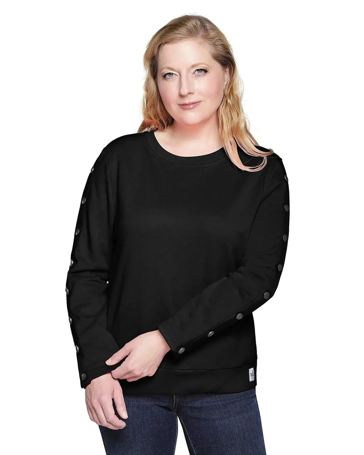 Dialysis Shirt For Women – Adaptive Arm Port Access Top For Chemotherapy & Infusions | Best Dialysis Patient Gift - Black