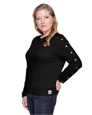 Women's Dialysis Shirt, Dialysis wear, easy access clothing, port accessible, patient gift, dialysis clothing, PICC Line Accesses, Mid or Upper Arm AV Fistula, easy arm port access, Infusions, Post Surgery recovery, hemowear, chemo patient, chemotherapy wear.