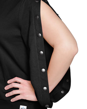 Women's Dialysis Shirt, Dialysis wear, easy access clothing, port accessible, patient gift, dialysis clothing, PICC Line Accesses, Mid or Upper Arm AV Fistula, easy arm port access, Infusions, Post Surgery recovery, hemowear, chemo patient, chemotherapy wear.