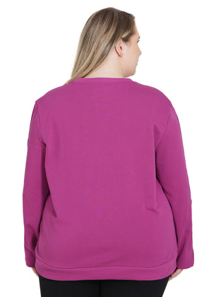 Plus Size arm port access dialysis shirt, perfect gift for dialysis patients. Back view